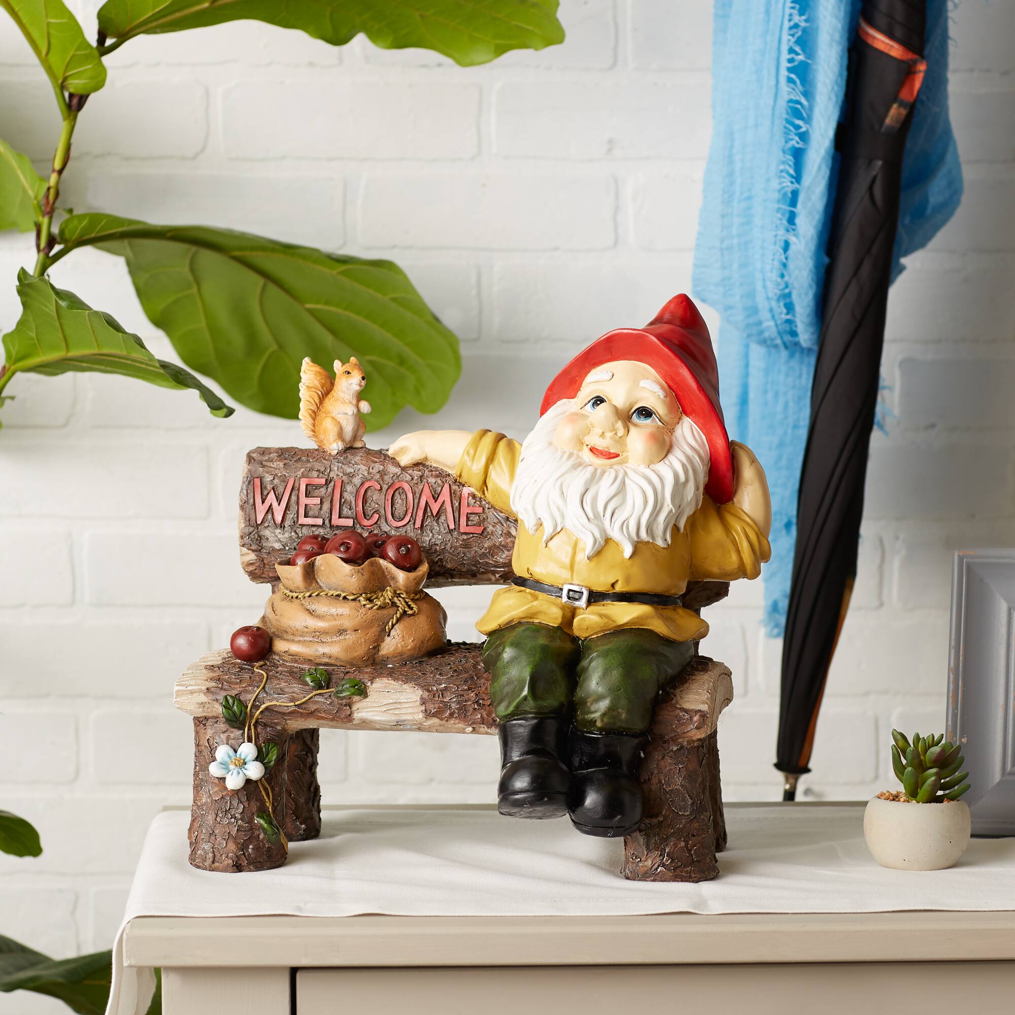 14" Garden Gnome Greeting Sign